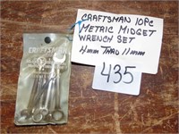 Craftsman Metric Midget Wrench Set
