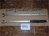 2 Bonney 9/16" Long Reach Wrenches