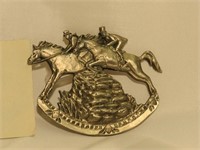 Pewter Pin Fox Hunter Scene