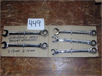 Gearwrench Metric Ratcheting Wrenches