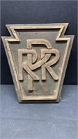 Cast Iron Pennsylvania Railroad plaque