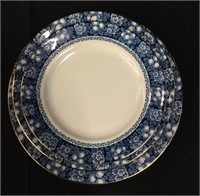 5 Rutland Blue and White Plates