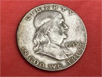 1953-D Franklin Silver Half Dollar