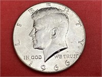 1966 Kennedy Silver Half Dollar