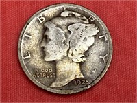 1925 Mercury Silver Dime