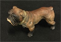 Antique German Cast Metal Bulldog