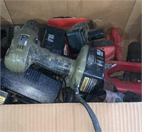 Box of drills and chargers