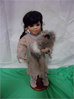 Native American Style Doll With Baby