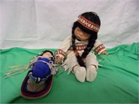 2 Native American Style Dolls