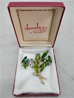 jewels of distinction - brooch and earrings