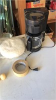 Quick drip coffee pot, tea candles, buffer pad,