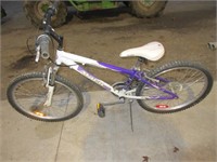 WHITE & PURPLE AMGO BIKE