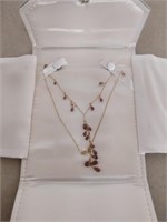 10 K Garnet necklace