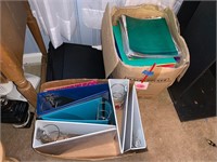 HUGE LOT OF BINDERS AND FOLDERS