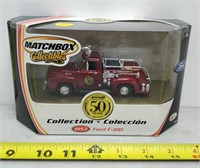 matchbox 50th anniversary F-150 firetruck diecast
