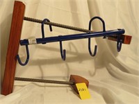 Tack Rack 4 Hook Blue