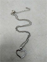 heart 925 silver necklace