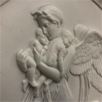 Plaque by Eneret  B & G Co - Angel with babies 11"