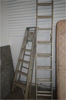 2 Aluminum Ladders 5' & 8'