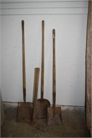 3 Shovels & Mattock