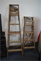 2 Wooden Ladders