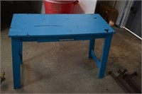 Painted Blue Table w/ Drawer