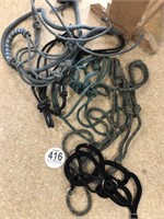 Tag #416 Bundle of Rope Halters & lead