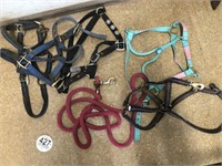 Tag #427 Horse Halters and one lead