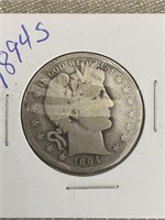 1894s Barber Half Dollar