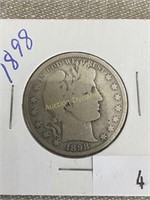 1898 Barber Half Dollar