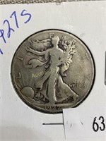 1927s Walking Liberty Half Dollar