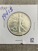 1941s Walking Liberty Half Dollar