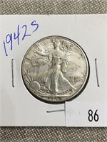 1942s Walking Liberty Half Dollar