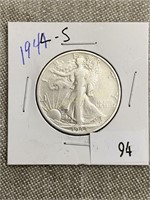 1944s Walking Liberty Half Dollar