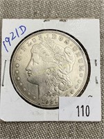 1921d Morgan Silver Dollar