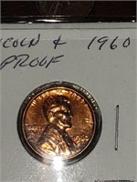 1960 BRILLIANT GEM PROOF LINCOLN HEAD CENT