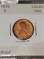 1970-S, 1971-S, 1972-S PROOF LINCOLN CENTS
