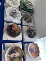 L - 8pc Norman Rockwell Plate Lot