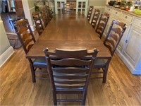 Stickley Ledyard Trestle Dining Room Table/Chairs