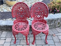 2 Pcs. Vintage Aluminum Outdoor Chairs