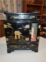 VINTAGE JAPANESE JEWELRY BOX WITH MOTHER OF PEARL