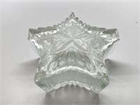 Star Shaped Glass Dish with a Lid