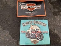 2Pc. Harley Davidson Signs