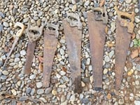 Collection of Vintage Cross Cut Hand Saws