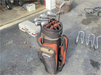 Set of Nike Golf Clubs with Callaway Golf Bag
