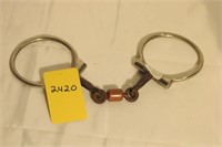 5inch Wester 3 Piece Snaffle with Copper Roller, U
