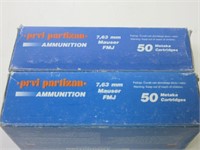 7,63mm Mauser, 85 Grain FMJ, 100 Rounds