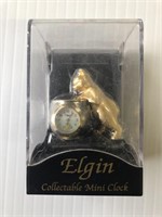 Elgin Collectable Cat Mini Clock.