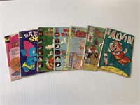 7 Vintage Cartoon Comic Books.