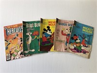 5 Vintage Cartoon Comics 1960s